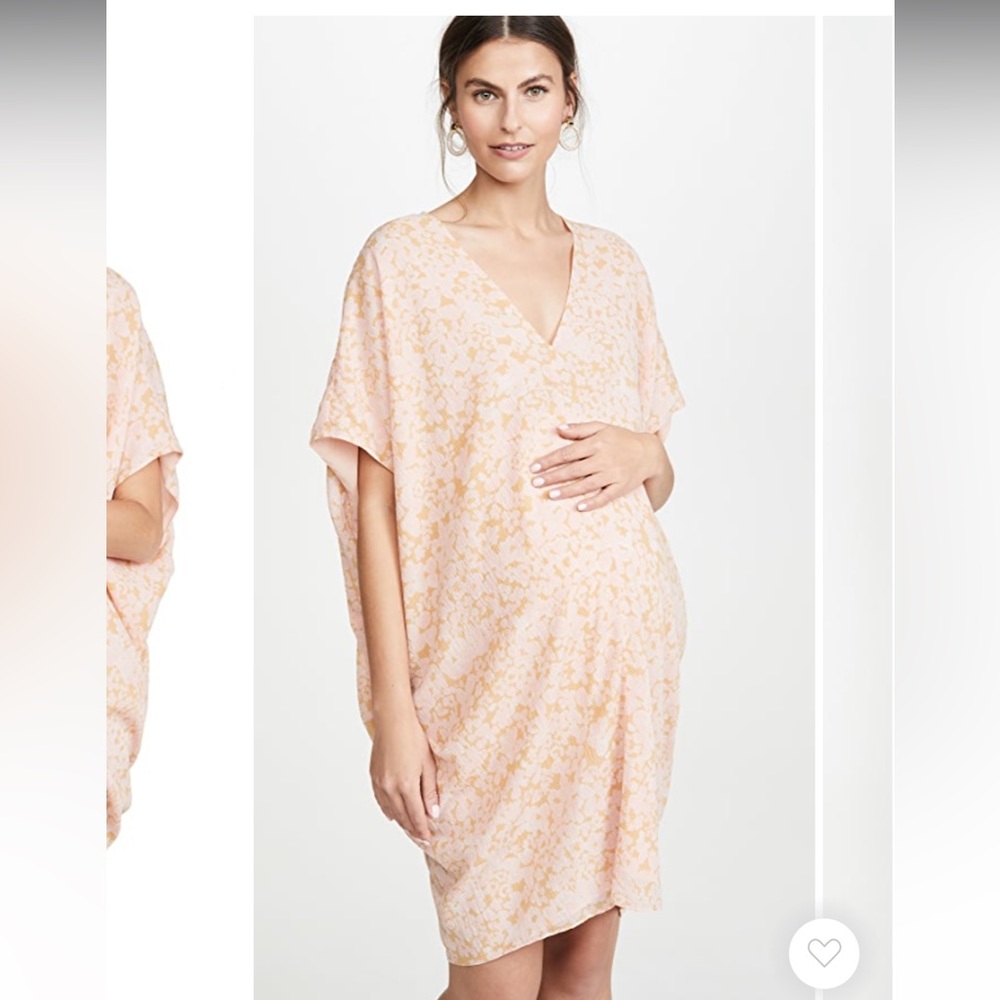 Hatch Maternity The Slouch Dress Apricot O/S